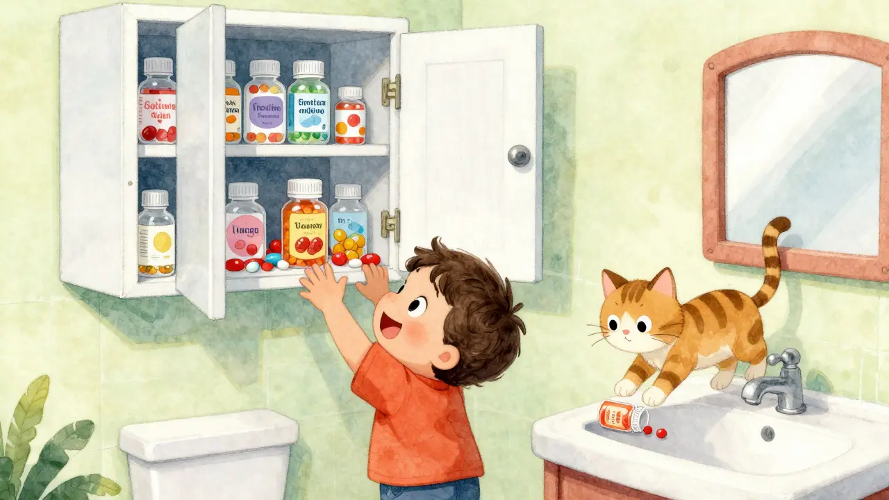 How to Keep Medications Safe from Children and Pets at Home