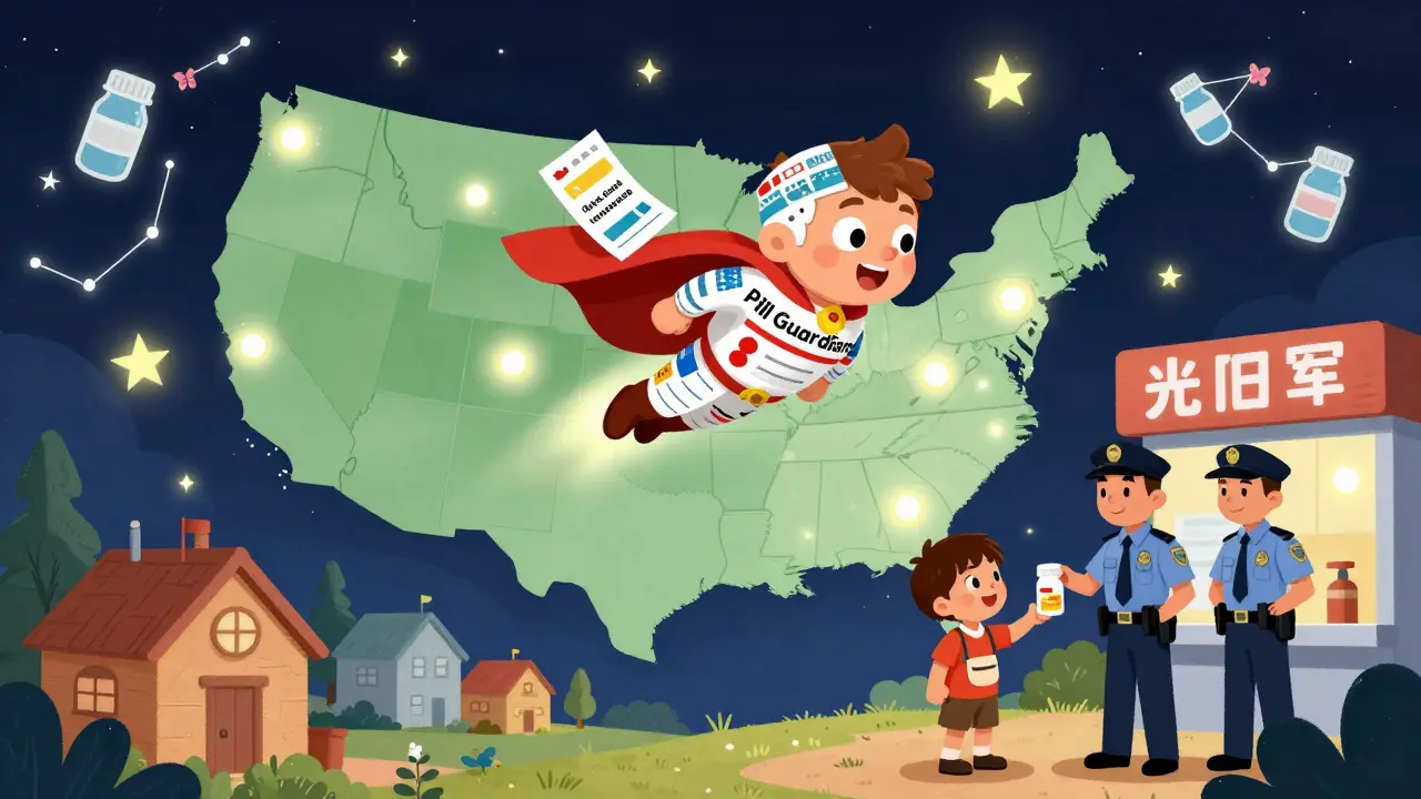 A superhero guides communities to safe opioid disposal sites across the U.S.